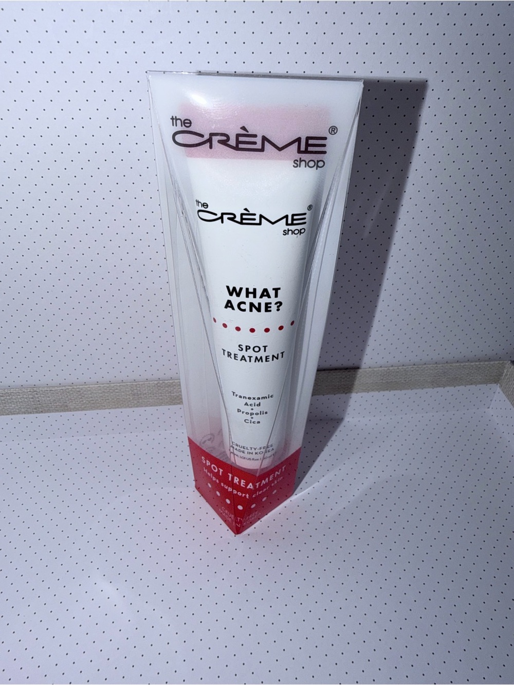 The Crème Shop What Acne? Spot Treatment — White & Pink